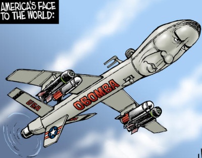 OBOMBA - President Barak Obama favorite murder weapons are drones