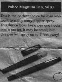 $7 pepper spray pen - police magnum pepper spray pen